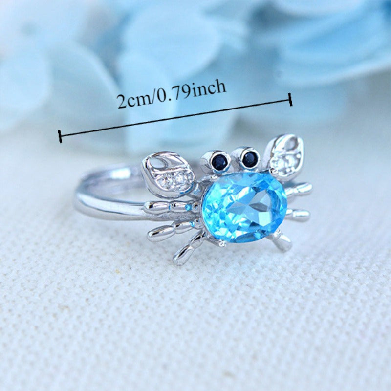 Wholesale Crab ring women's open sea animal ring